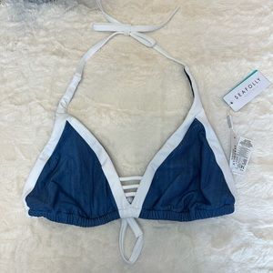 Seafolly triangle bikini top Size 10